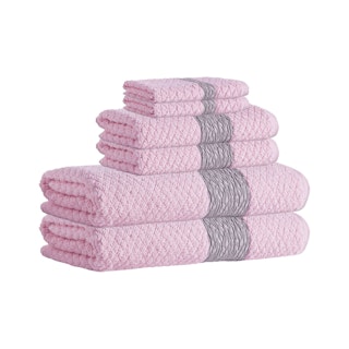 Anton Turkish Towels - Pink - Set of 6