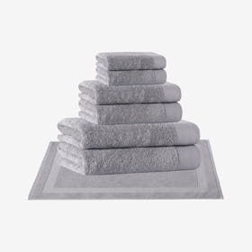 Signature Turkish Towels - Silver - Set of 8