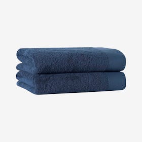 Signature Turkish Bath Sheets - Denim - Set of 2