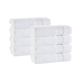 Ela Turkish Hand Towels - White - Set of 8
