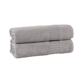 Ela Turkish Bath Towels - Silver - Set of 2