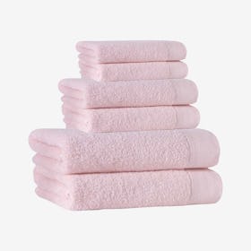 Signature Turkish Towels - Pink - Set of 6