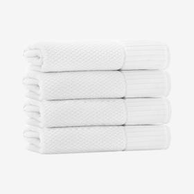 Timaru Turkish Bath Towels - White - Set of 4