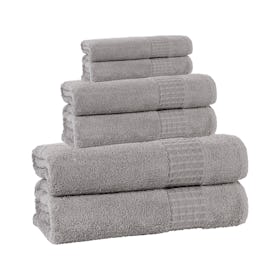 Ela Turkish Towels - Silver - Set of 6