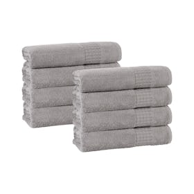 Ela Turkish Washcloths - Silver - Set of 8