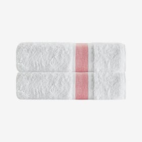 Unique Turkish Bath Towels - Salmon - Set of 2