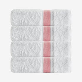 Unique Turkish Bath Towels - Salmon - Set of 4