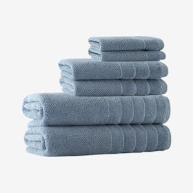 Veta Turkish Towels - Denim - Set of 6