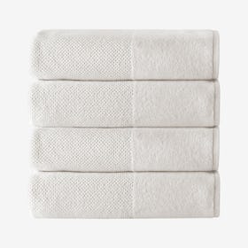 Incanto Turkish Bath Towels - Cream - Set of 4