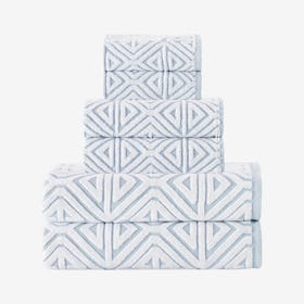 Glamour Turkish Towels - Turquoise - Set of 6