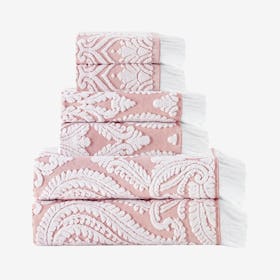 Laina Turkish Towels - Pink - Set of 6