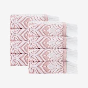 Laina Turkish Washcloths - Pink - Set of 8