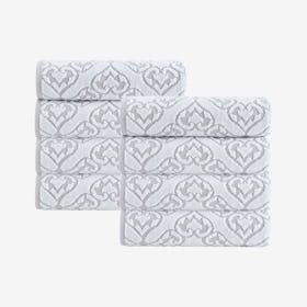 Gonzales Turkish Washcloths - Silver - Set of 8