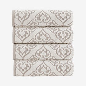 Gonzales Turkish Bath Towels - Beige - Set of 4