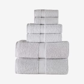 Bomonti Turkish Towels - Silver - Set of 6