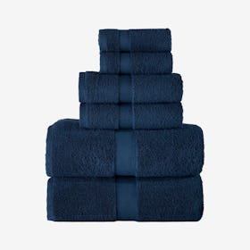 Bomonti Turkish Towels - Navy - Set of 6