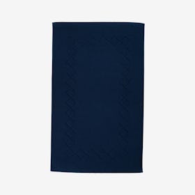 Gracious Turkish Bath Mats - Navy - Set of 2