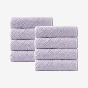 Gracious Turkish Hand Towels - Lilac - Set of 8