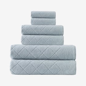 Gracious Turkish Towels - Green - Set of 6