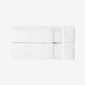 Kansas Turkish Bath Towels - White - Set of 2