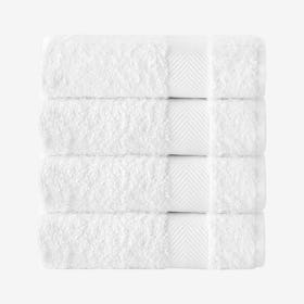 Kansas Turkish Bath Towels - White - Set of 4