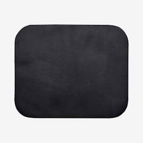 Double Sided Mouse Pad - Black / Green - Leather