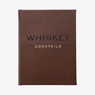 Whiskey Cocktails' Book - Leather