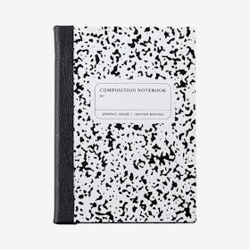 Marble Notebook - White / Black