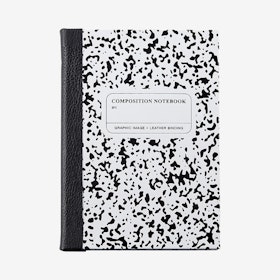 Marble Notebook - White / Black
