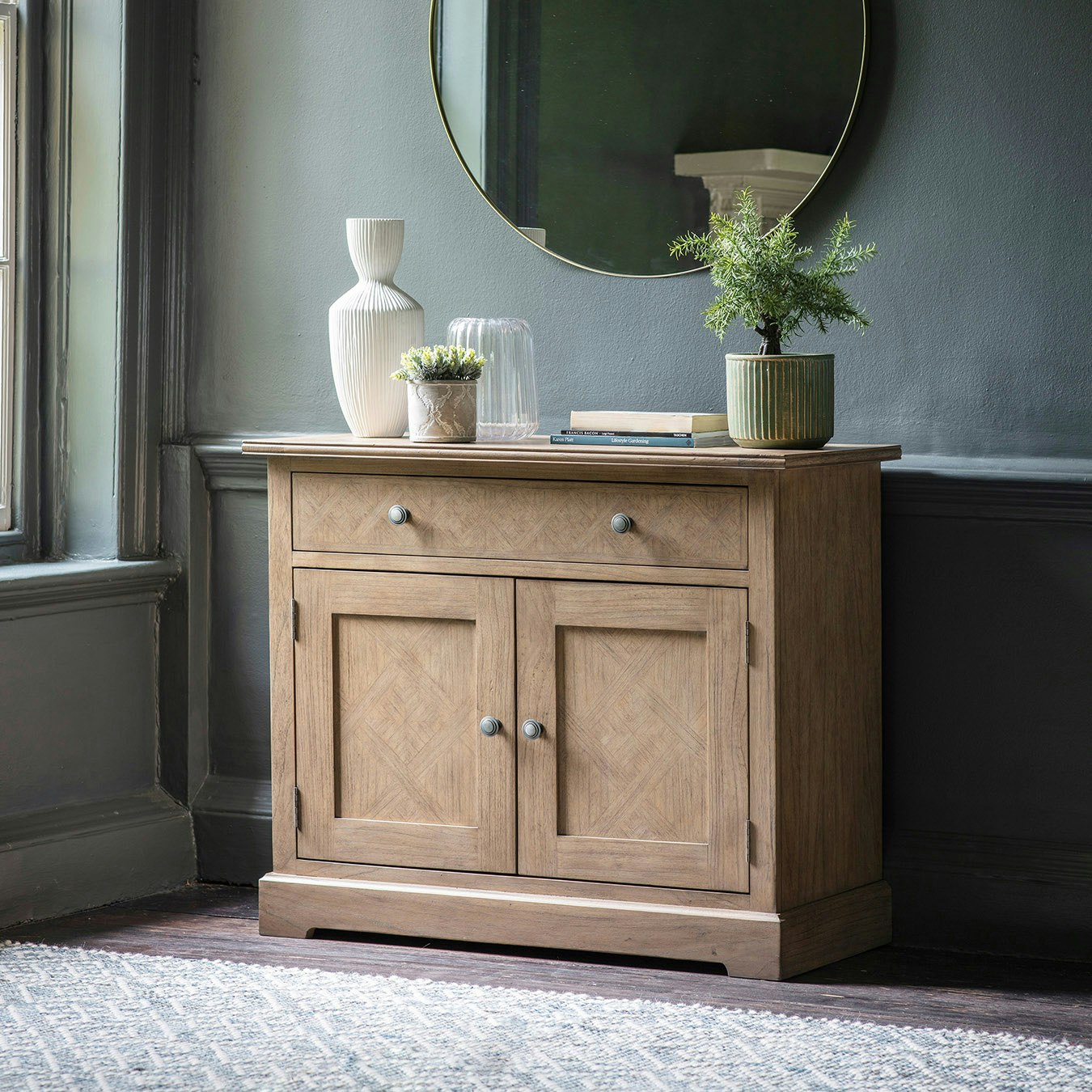 Parquet-style design Drawer Sideboard - Mindy wood by E.S. Designs