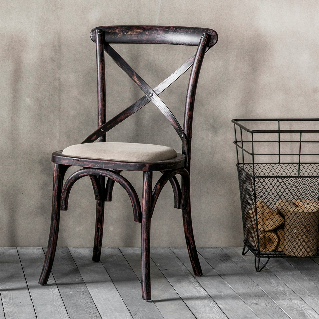 Cafe Chairs - Black - Set of 2 by E.S. Designs