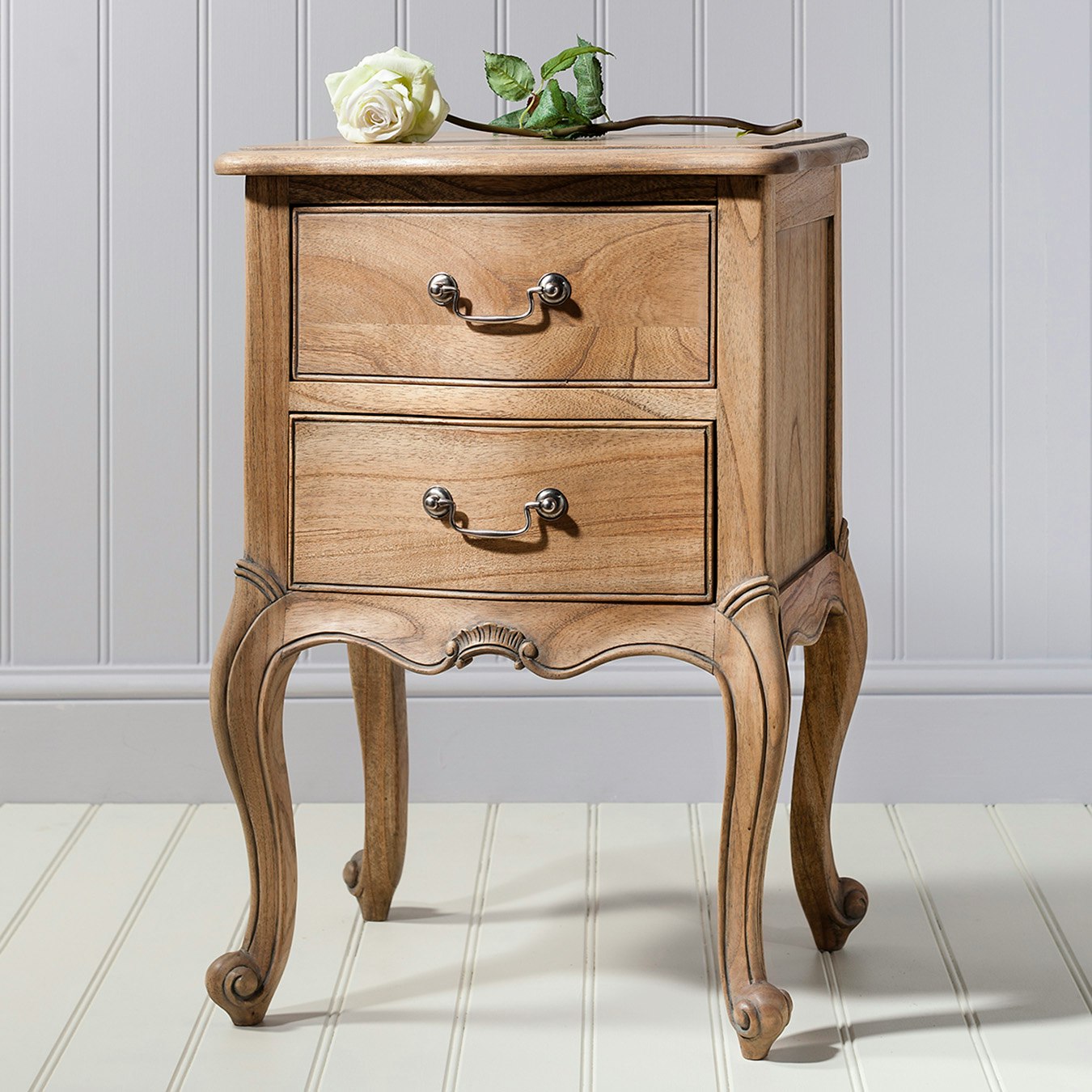 Chic Weathered Bedside Table by E.S. Designs