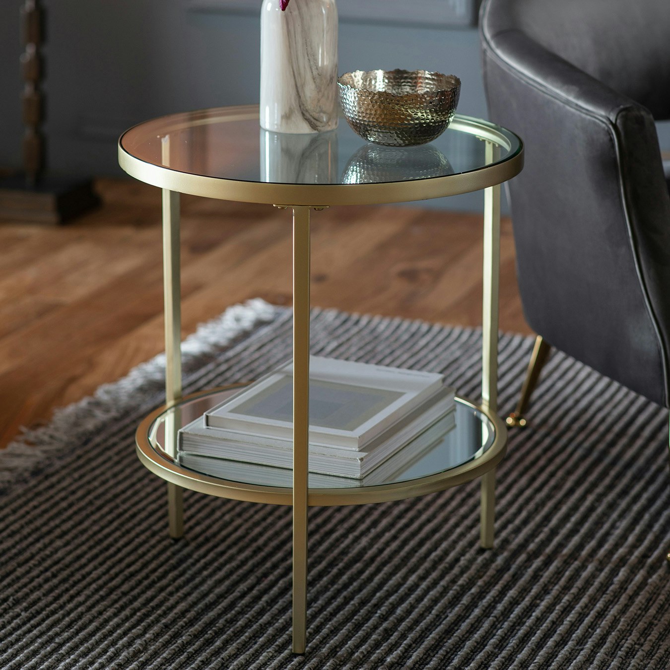Side Table - Champagne by E.S. Designs