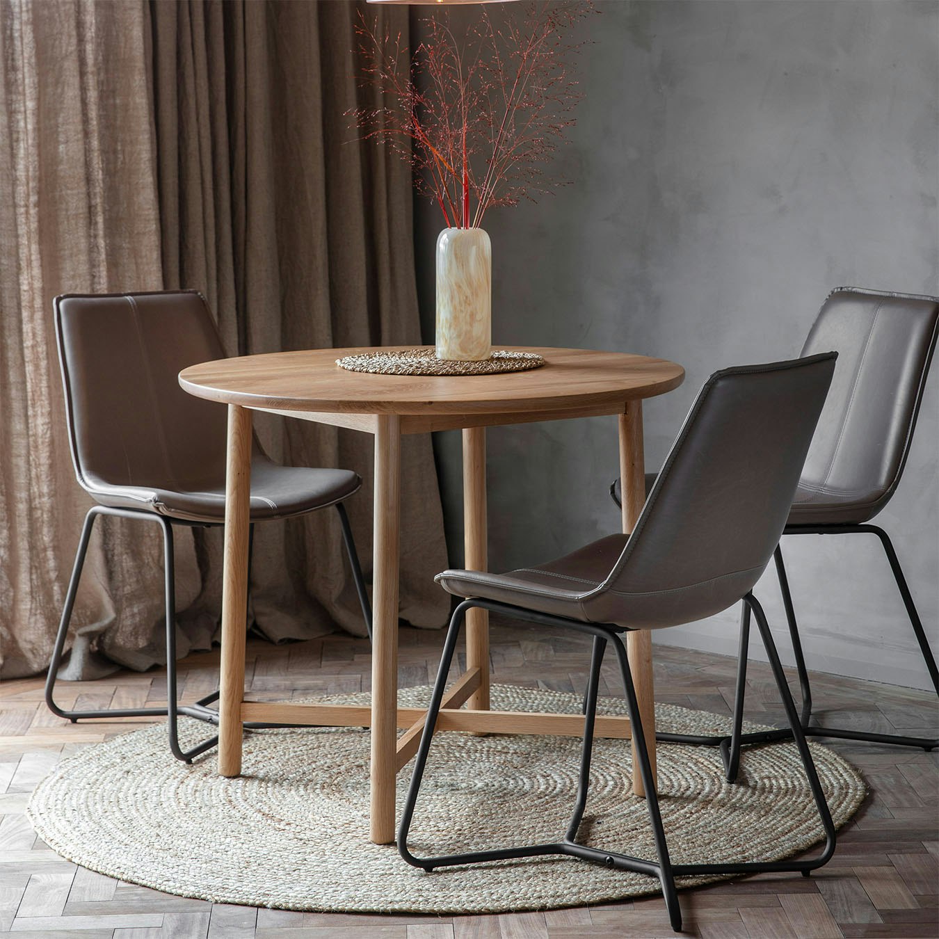 Round Dining Table - Light by E.S. Designs
