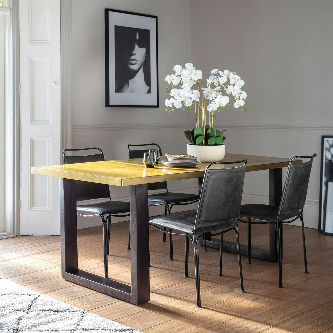 Dining Table - Gold by E.S. Designs
