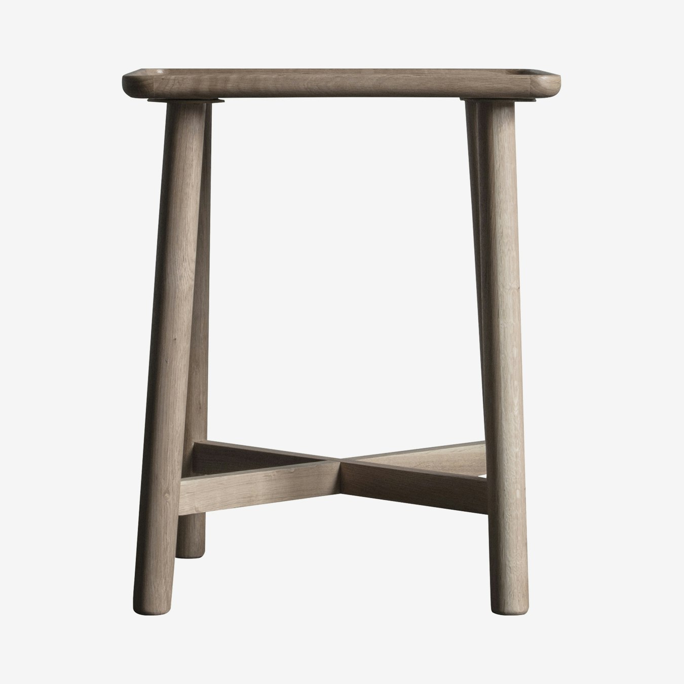 Side Table - Grey/Solid Oak by E.S. Designs