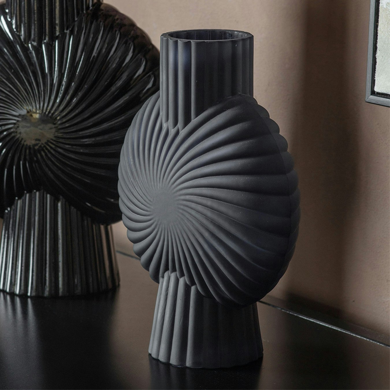 Vase - Frosted Black by E.S. Designs