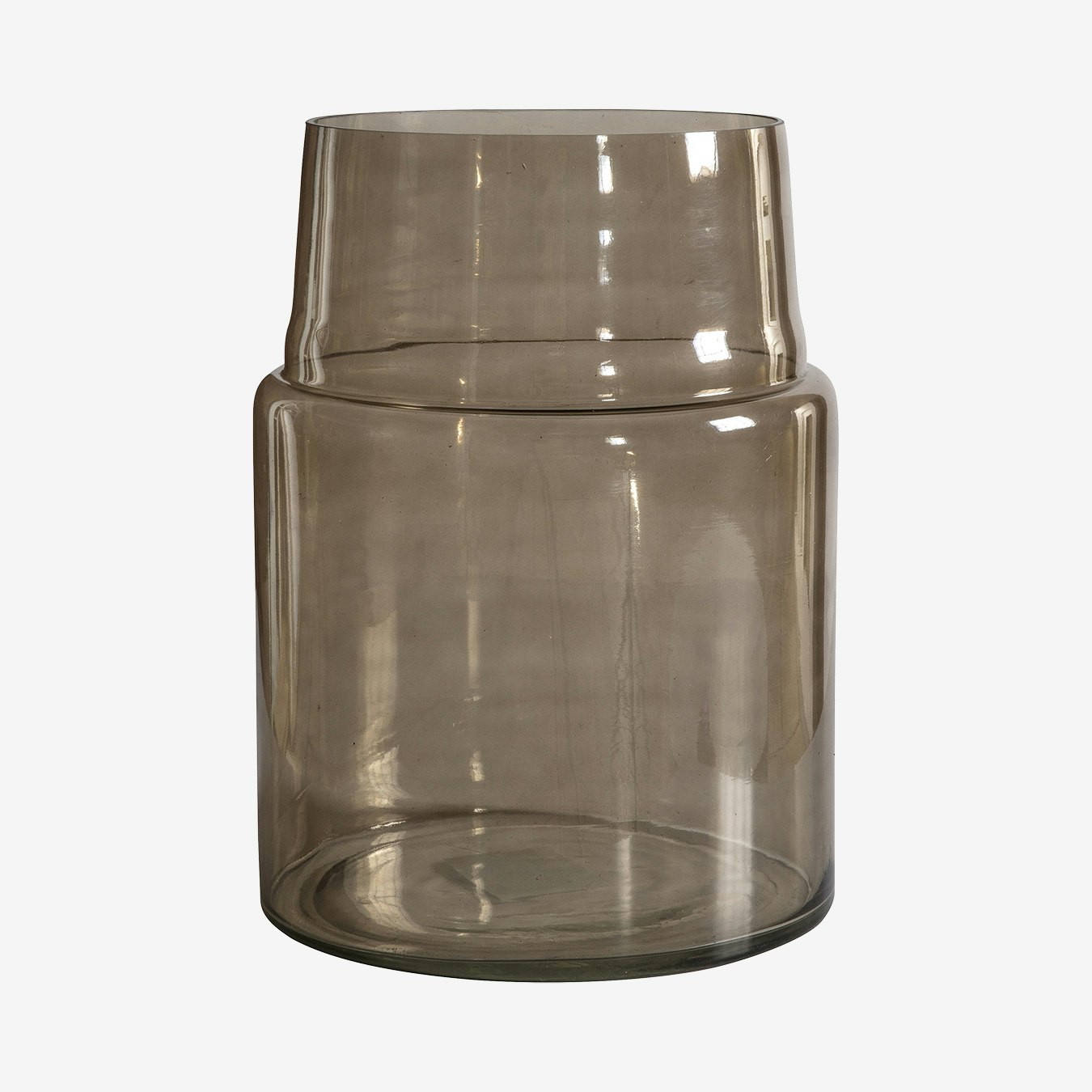 Vase - Grey/Glass by E.S. Designs