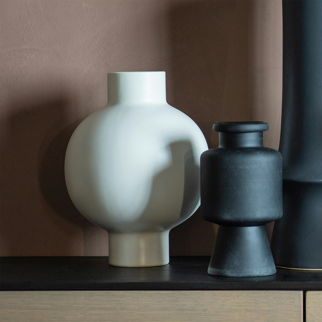 Stoneware Vase 4 - White by E.S. Designs