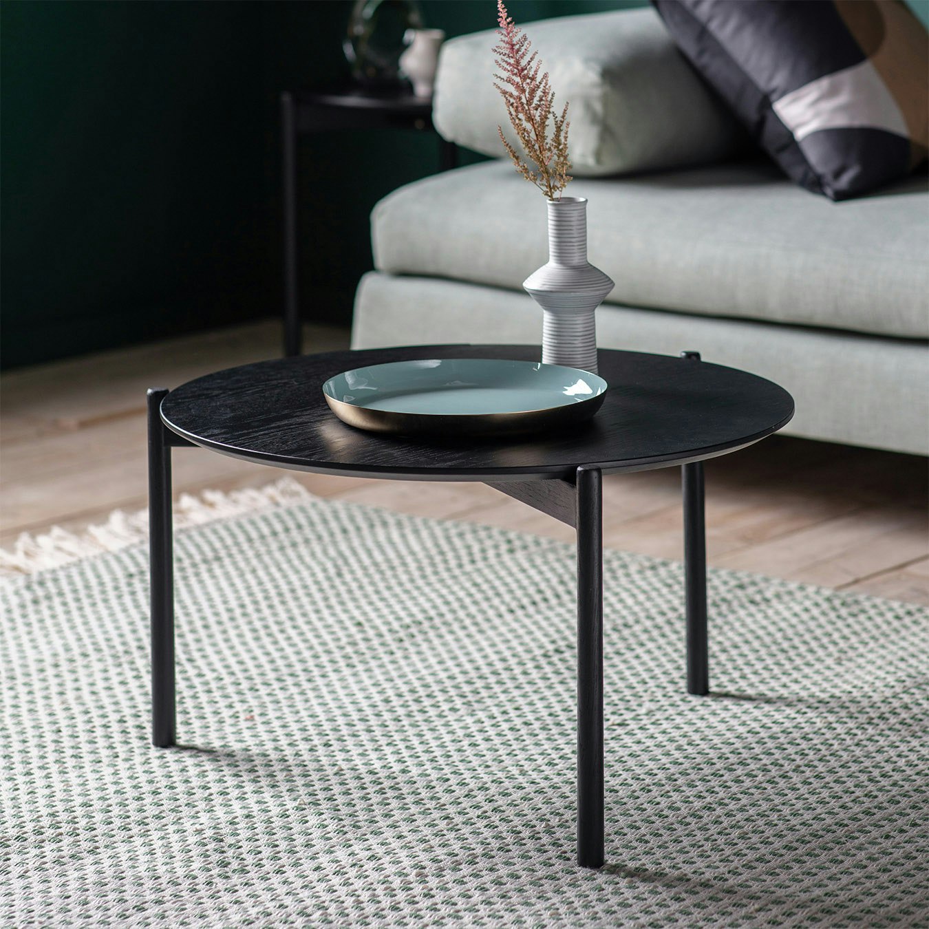 Coffee Table - Black/Oak by E.S. Designs