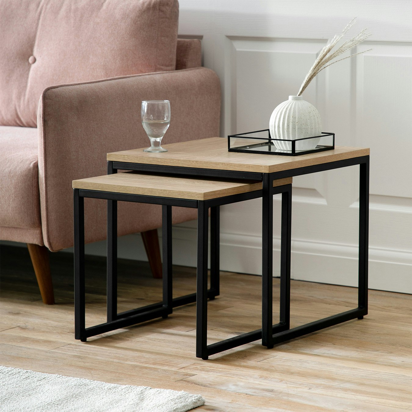Side Nesting Tables - Set of 2 by E.S. Designs