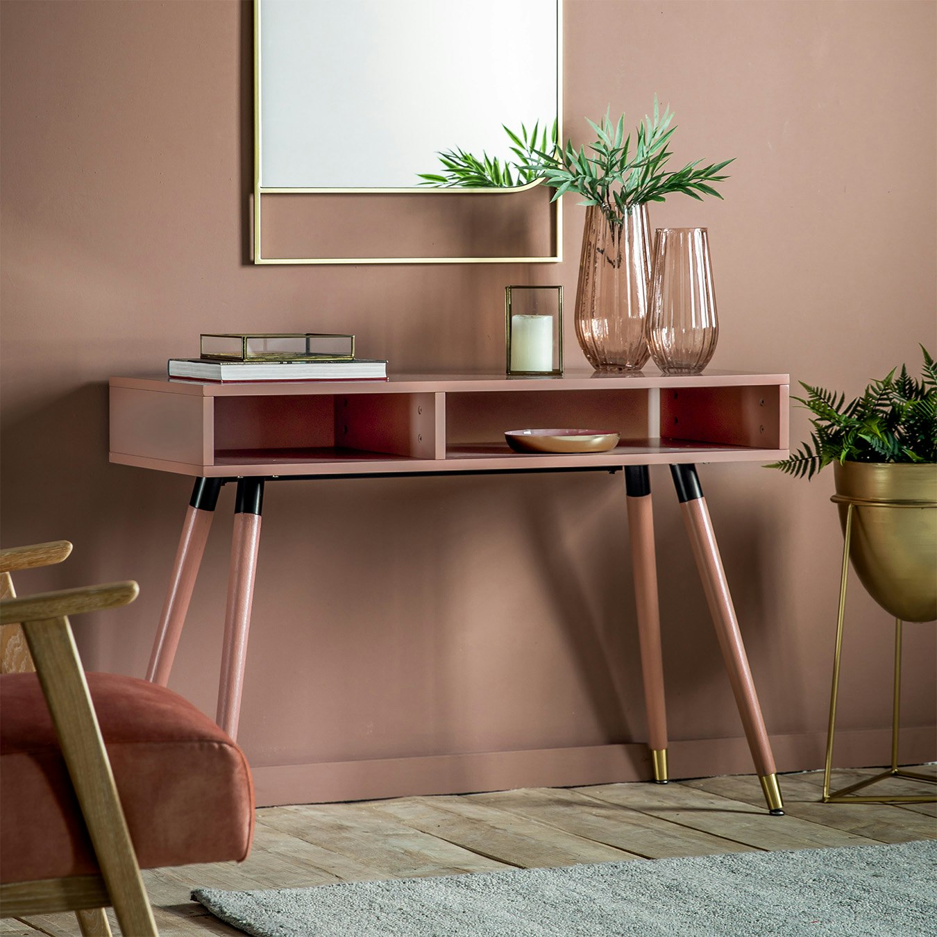 Console Table - Pink by E.S. Designs