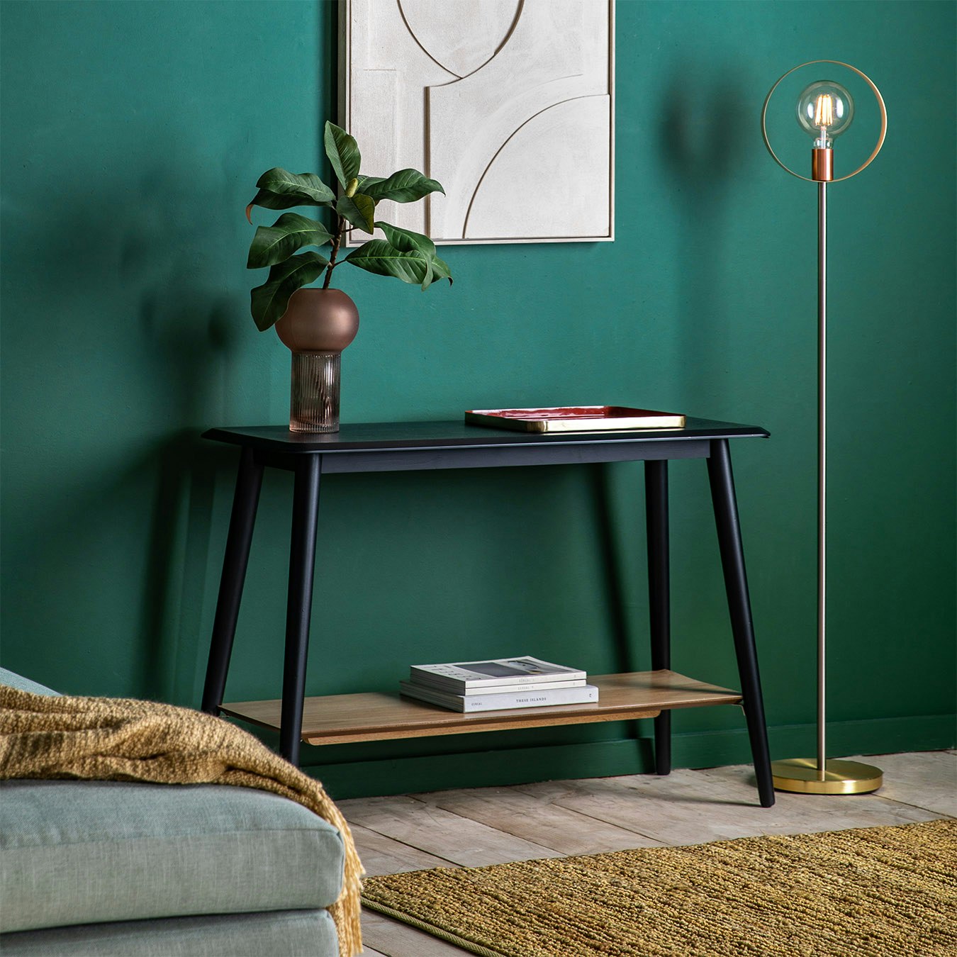 Console Table with Shelf by E.S. Designs