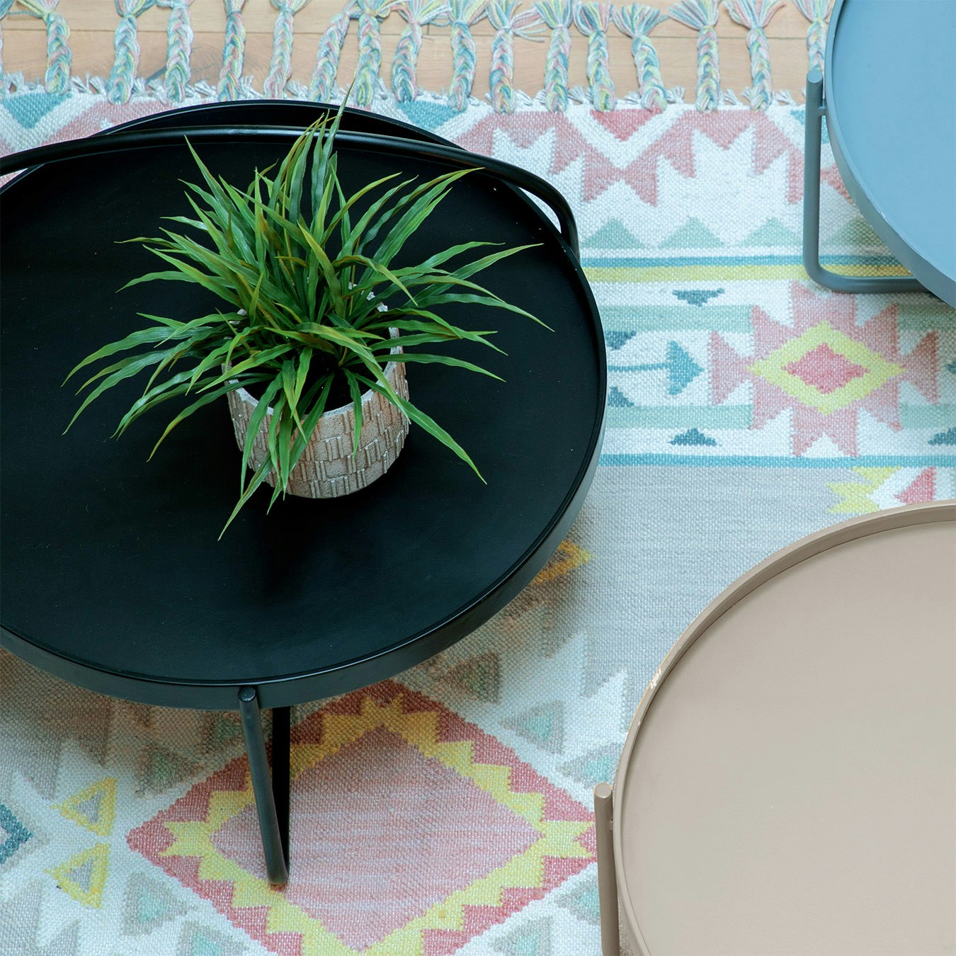 Coffee Table Tray Style - Black by E.S. Designs