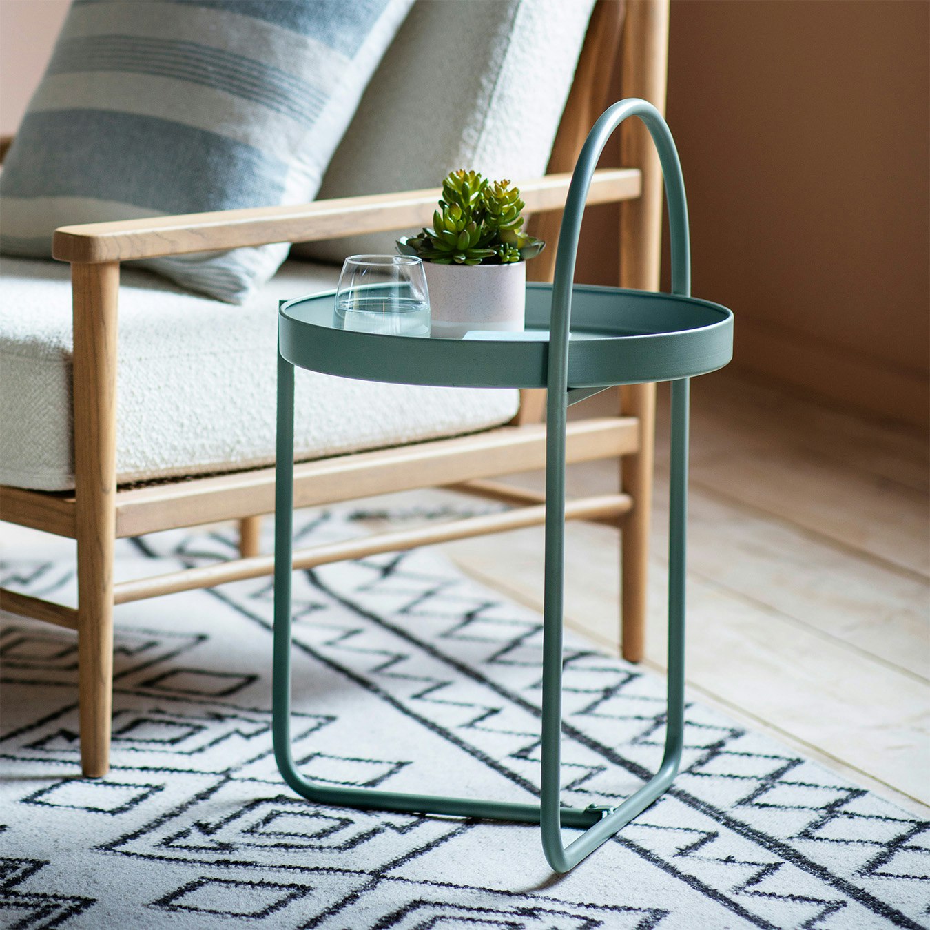 Side Table - Teal by E.S. Designs