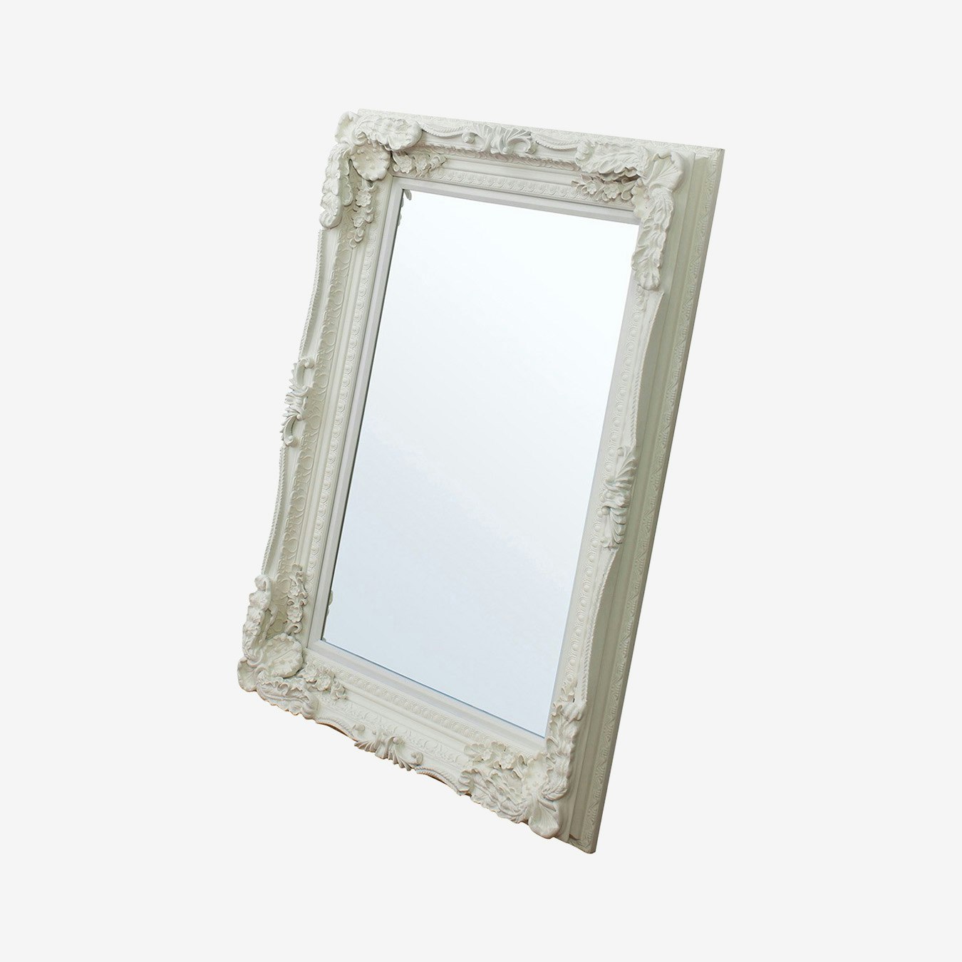 Carved Clare Mirror - Cream by E.S. Designs