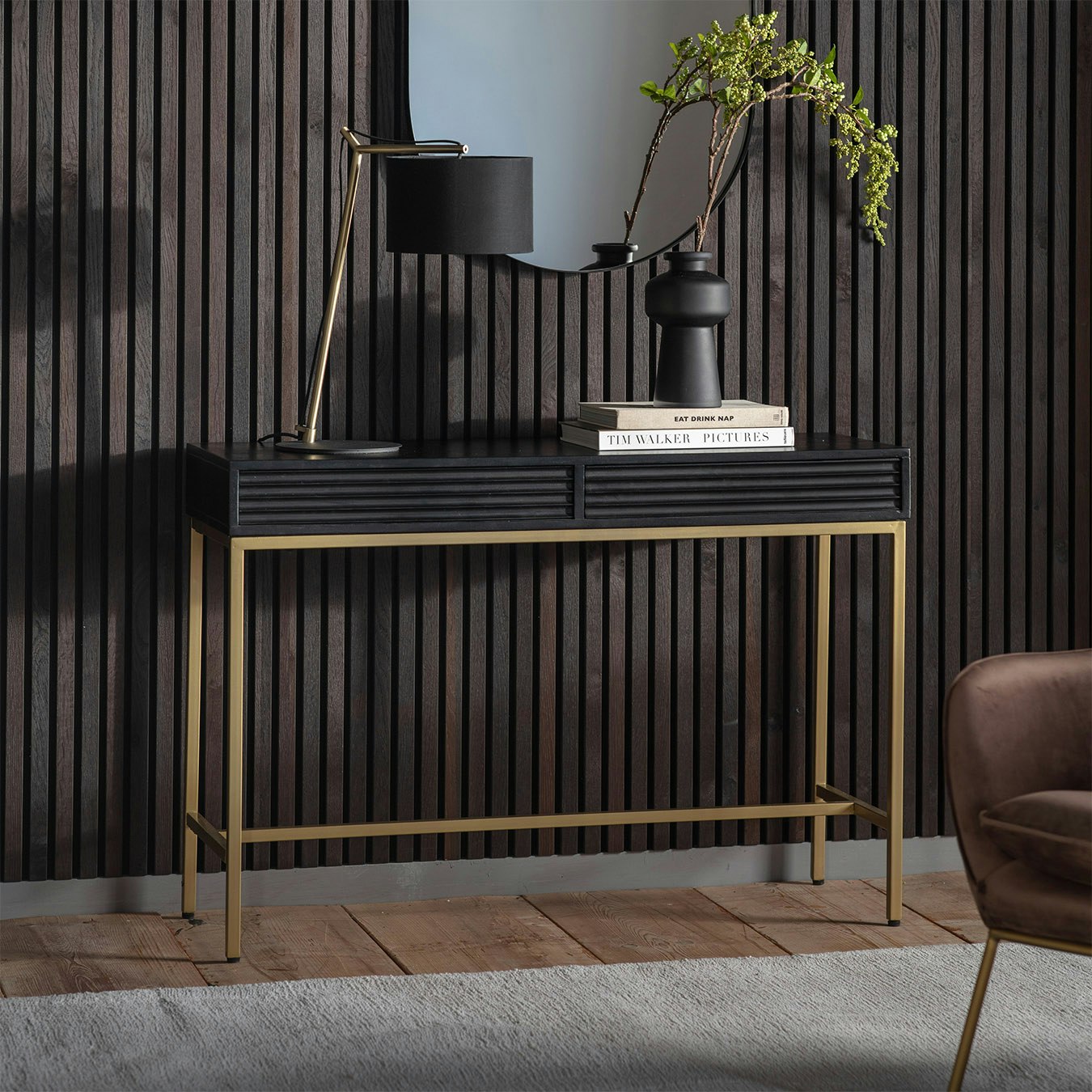 Ripple 2-Drawer Console Table by E.S. Designs