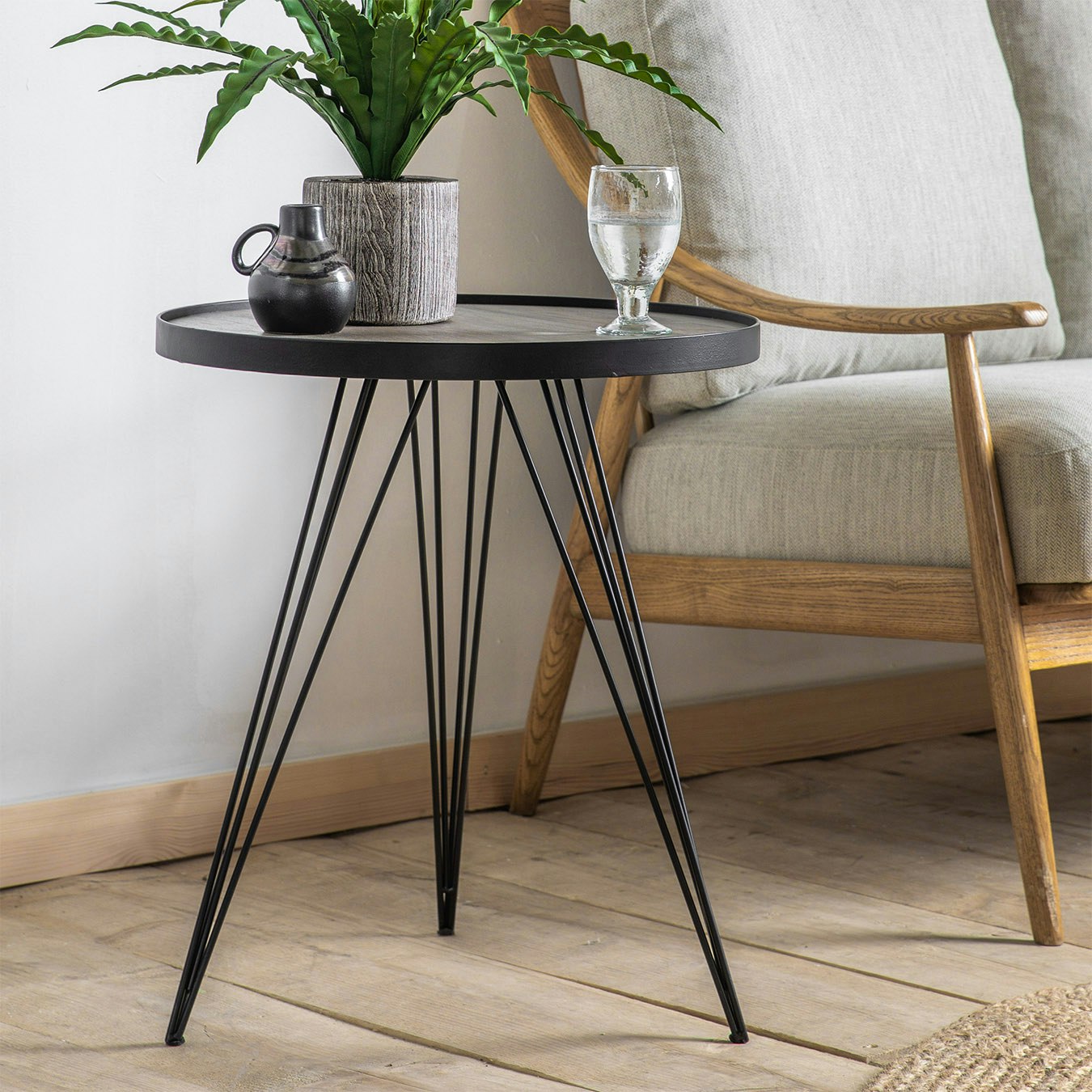 Industrial Side Table by E.S. Designs