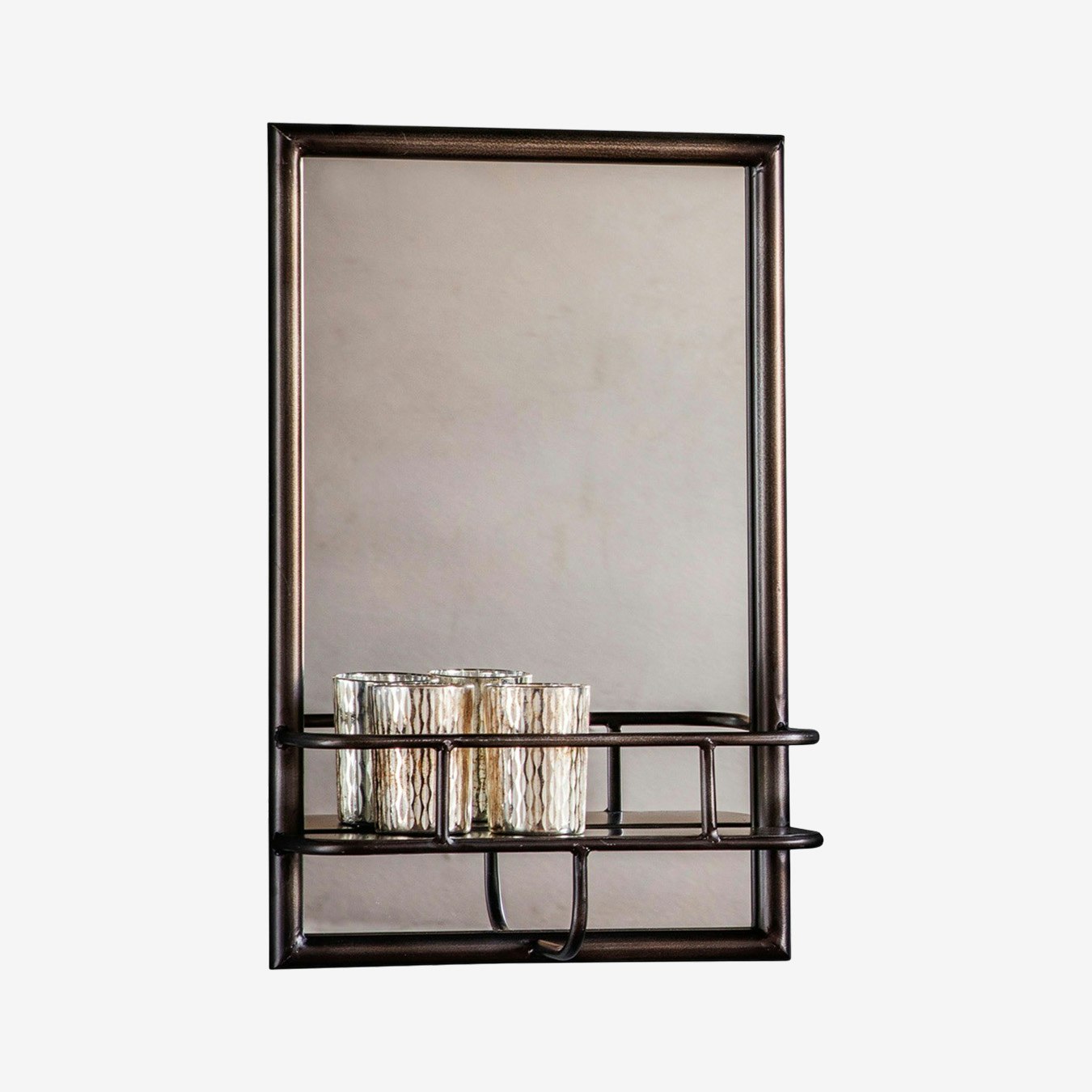 Rectangle Accent Wall Mirror - Bronze by E.S. Designs