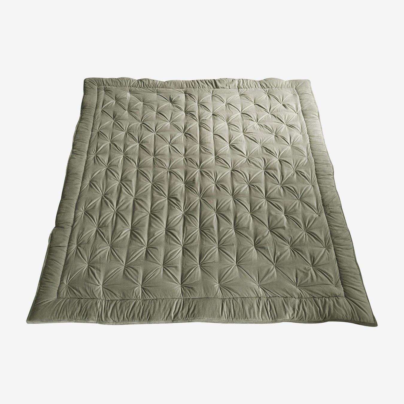 Opulent Velvet Bedspread - Neutral by E.S. Designs